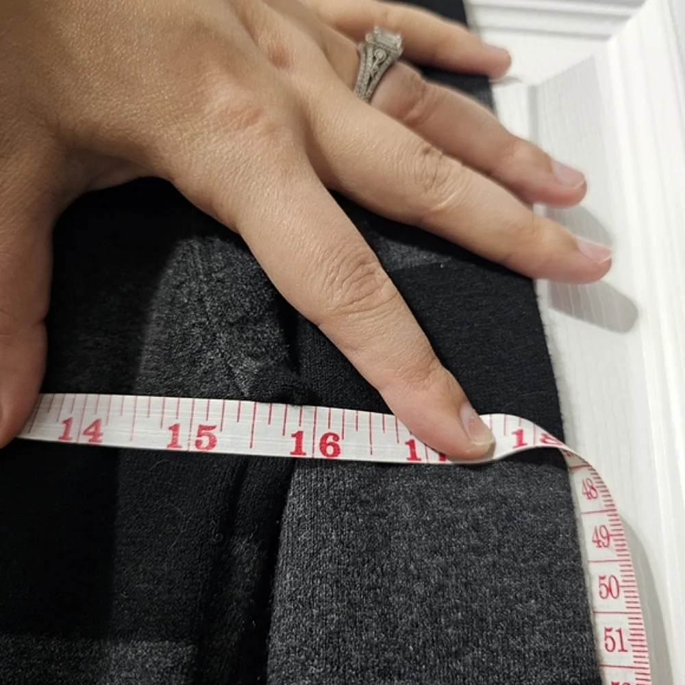 HP🎉 French Connection Black and Gray Striped Sweater Dress - Size 10 - Picture 10 of 11